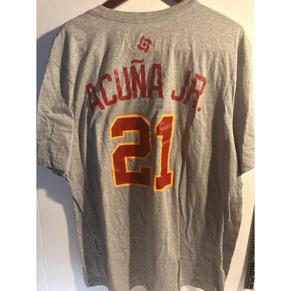 Nike Mens Ronald Acuña Jr Venezuela World Baseball Classic Gray T-Shirt XXL NWT